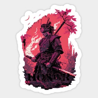 Bushido Code - Oni Samurai Warrior Sticker